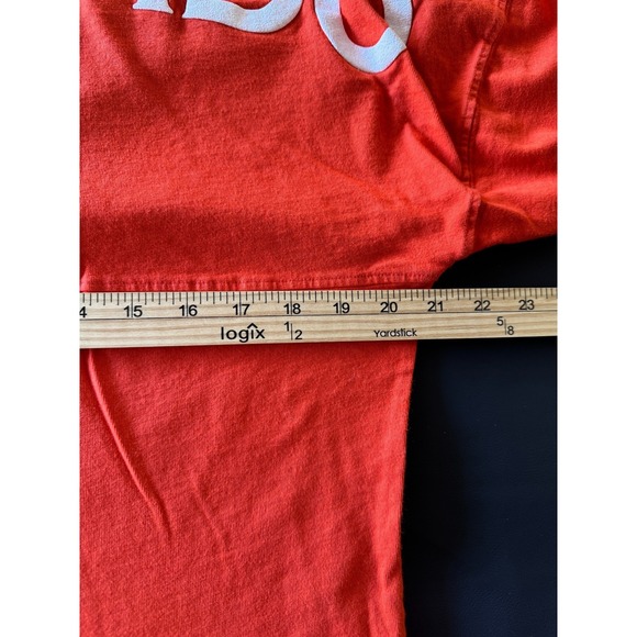 Spirit Jersey Colorado USA V-neck T Shirt Orange Top Women's Small Oversized - Picture 5 of 8